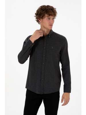 U.s. Polo Assn. Erkek Siyah Gömlek Basic 50316721-VR046