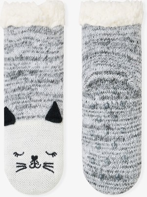 Penti Kırık Beyaz Erkek Çocuk Panda Unicorn Desenli Kaymaz Tabanlı Oyun Patiği