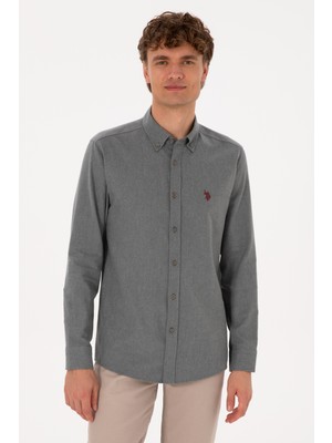 U.s. Polo Assn. Erkek Gri Gömlek Basic 50316721-VR024