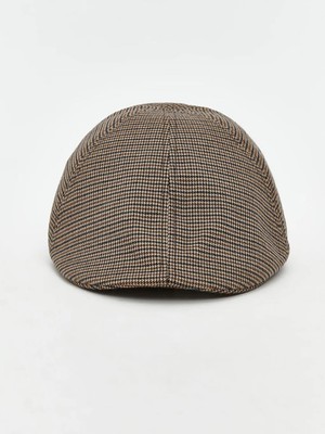 LC Waikiki Ekose Desenli Erkek Kasket Şapka  (W5)