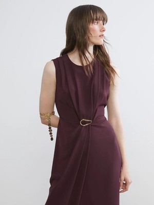 LC Waikiki Büzgülü Belden Oturtmalı Elbise  (W5)