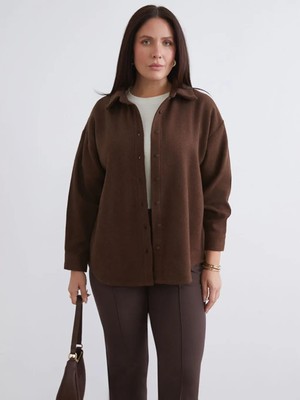 LC Waikiki Oversize Kadın Oduncu Gömlek Ceket  (W5)