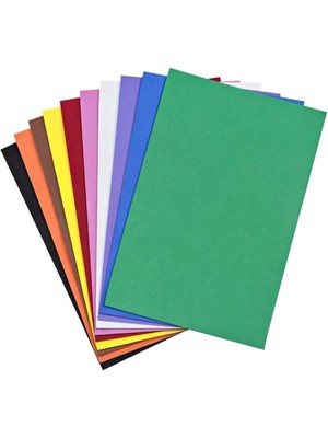 Lidyahan Store Simsiz Yapışkanlı Eva A4 Boyunda 10 Renk