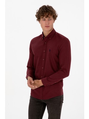U.s. Polo Assn. Erkek Bordo Gömlek Basic 50316721-VR014
