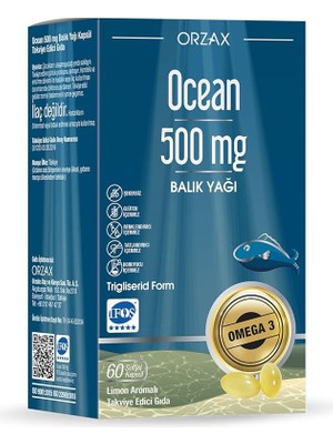 Lidyahan Store 500 Mg Balık Yağı 60 Softjel Kapsül