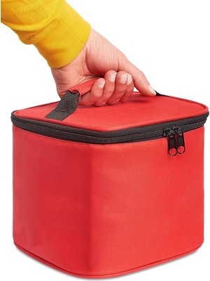 Lidyahan Store Sıcak Soğuk Tutucu Yemek Taşıma ve Beslenme Çantası Kırmızı