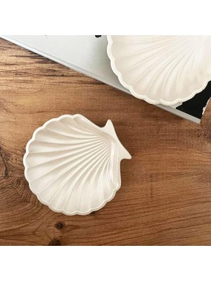 Lidyahan Store Dekoratif Istiridye Takılık | Döküm Seramik Tozu | El Boyaması