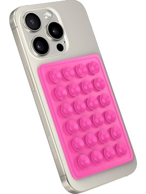 Lidyahan Store Arkasına Yapışan Silikon Vakumlu Pratik Telefon Tutucu, Kolay Telefon Kılıfı Tutucu, Tüm Cep Telefonu Modellerine Uygun, Araç Telefon Tutucu, Makyaj, Mutfak, Ahtapot (Pembe)