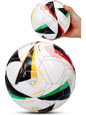 Lidyahan Store Topu Renkli Euro Parlak Katmanlı Çocuk Mini Futbol Topu No:1 Iç Mekan Minik Top F88