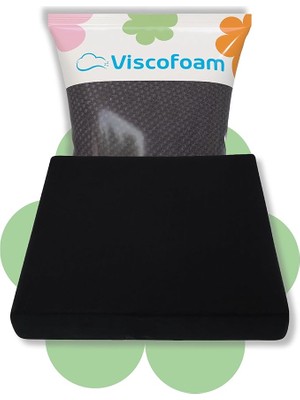 Lidyahan Store Ortopedik Visco Kare Oturma Minderi Siyah