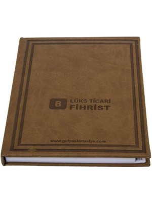 Lidyahan Store Fihrist 17X24 8 Yaprak Suni Deri Kapaklı (164)