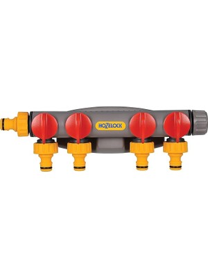 Lidyahan Store 2150H Dört Çıkışlı, Dörtlü (4'lü), Vanalı Musluk Bağlantısı, Dağıtıcı Adaptörü