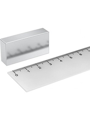 Lidyahan Store Mıknatıs 40X20X10 mm - 1 Adet Çok Güçlü Çekim