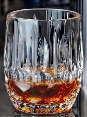 Lidyahan Store 4 Adet Iskandinav Modeli Kristal Kesim Cam Bardak Viski, Konyak, Meşrubat Bardağı Için Kurşunsuz,şeffaf