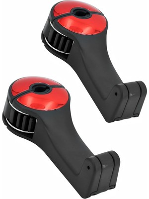 Storemax 2 Li Araç Baş Destek Kancası - Telefon Tutuculu Evrensel Koltuk Arkası Kanca, El Çantası & Alışveriş Poşeti Askısı, Takılabilir, Koltu Başlığı Askısı, Araç Içi Aksesuar