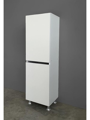 Lidyahan Store Çok Amaçlı Çamaşır Sepetli Raf Banyo Dolap