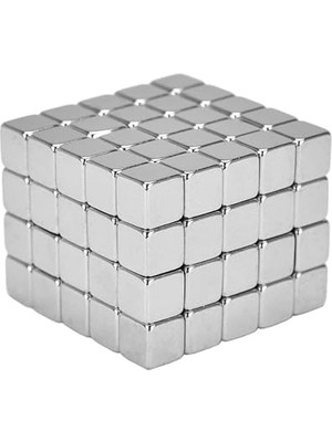 Lidyahan Store Magneteksan Güçlü Neodyum Mıknatıs Küp 5X5X5 mm (90 Adet)