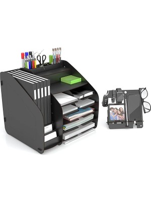Lidyahan Store Design Otto Fx-Xl Modest - 2 Renk - A4 Evrak Rafı Masaüstü Organizer Design_otto_fx_xl_modest (Siyah)