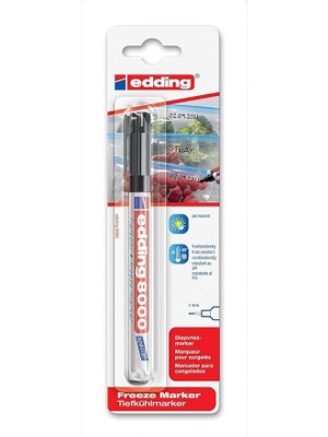 Lidyahan Store Özel Kalem Eddıng 8000 Derin Dondurucu Işareti, 1 Mm, Siyah