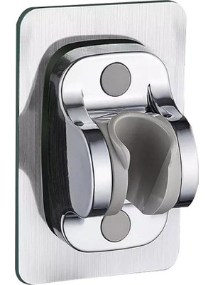 Lidyahan Store Krom Kendinden Yapışkanlı 15 kg Taşıyabilen Nano Duş Başlığı Askısı Duş Mafsalı