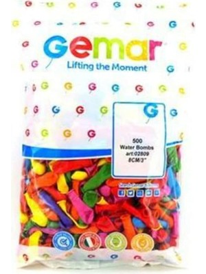 Lidyahan Store Su Balonu 500 Adet (Gemar) Karışık Renkli AA-SUBALONU500