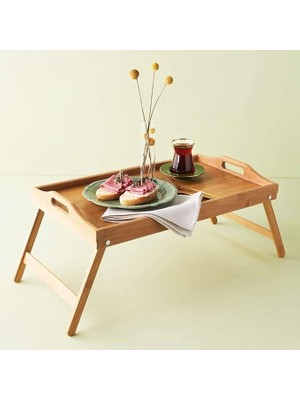 Lidyahan Store Katlanır Ayaklı Bambu Yatak Keyif Servis Tepsisi, Ahşap Yatak Tepsisi - Rahatlık ve Şıklık: Katlanır Ayaklı Bambu Yatak Keyif Servis Tepsisi - Ahşap Yatak Tepsisi