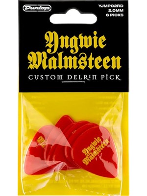 Lidyahan Store Dunlop Pena Signature Yngwie Malmsteen Delrin 2 mm 6 Adet, Kırmızı