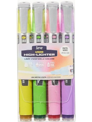 Lidyahan Store Likit Fosforlu Kalem Krs Pastel Pet Bls 4l