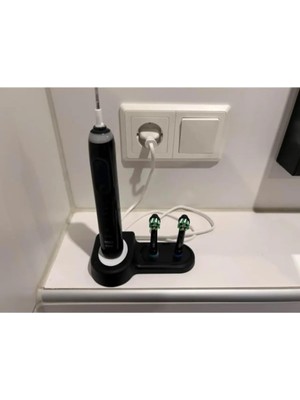 Lidyahan Store ve Pilli Diş Fırçası ve Fırça Başlığı Standı Tutucu