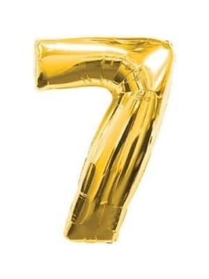Lidyahan Store Marifetlerim - 7 Rakamı Altın Folyo Balon 40 Inch 90 cm