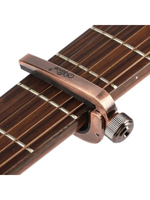 Lidyahan Store Klasik Akustik Kapo Ayarlanabilir Yastıklı Bronz Ukulele Saz Bağlama Kapo Capo