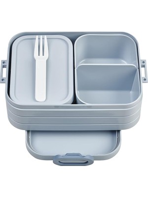 Lidyahan Store - Yemek Kutusu Take A Break Midi – Bölmeli Beslenme Kutusu – 4 Tereyağı Ekmeği Için Uygundur – 900 ml – Nordic Blue