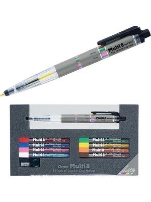 Lidyahan Store Pencil Lead Holder And Lead Set, Çok Aşamalı 8 Set (PH802ST) By Pentel