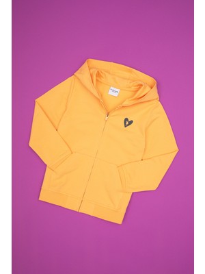 U.S. Polo Assn. Kız Çocuk Mango Kapüşonlu Fermuarlı Sweatshirt 50316873-VR244
