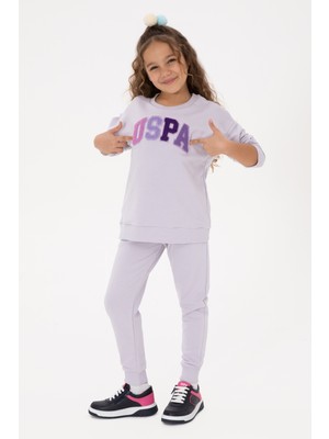 U.S. Polo Assn. Kız Çocuk Lila Eşofman Takımı 50318952-VR034