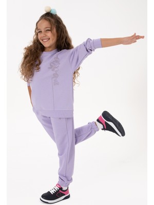 U.S. Polo Assn. Kız Çocuk Lila Eşofman Takımı 50318930-VR034