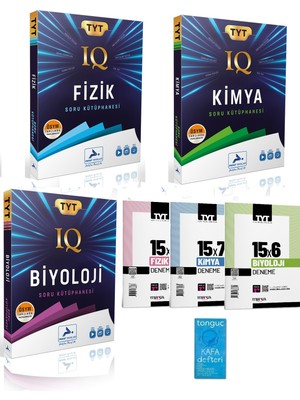 Paraf Yayınları Tyt Iq Fizik-Kimya-Biyoloji Soru Kütüphanesi ve Marka Branş Denemeleri+Kafa Defteri 2025