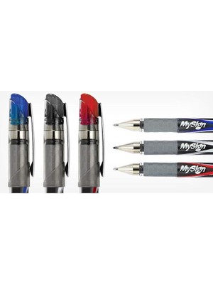 Lidyahan Store My Sıgn Jel Roller Imza Kalemi Mavi 1 mm (6030)12 Li