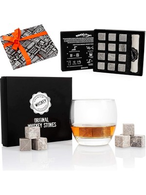 Lidyahan Store Taşı | 12 Parça Viski Soğutucu (Gri)