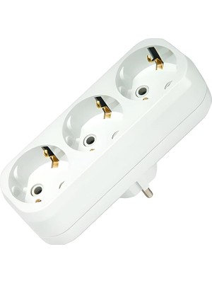 Lidyahan Store 10033 Golyat 'l' Tipi 3'lü Topraklı, Beyaz