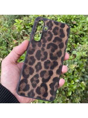 CepStok Samsung Galaxy A16 Kılıf Leopar Desenli Içi Kadife Kapak