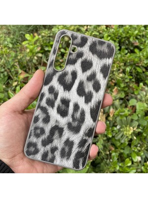 CepStok Samsung Galaxy S23 Kılıf Leopar Desenli Içi Kadife Kapak