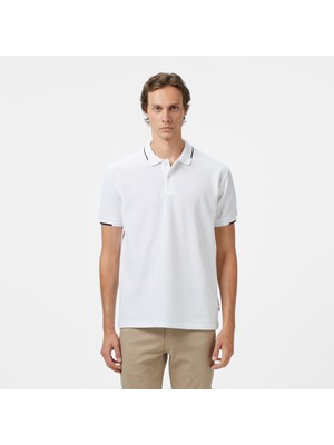 Nautica Erkek Beyaz Classic Fit Polo Yaka T-Shirt K55348T.1BW