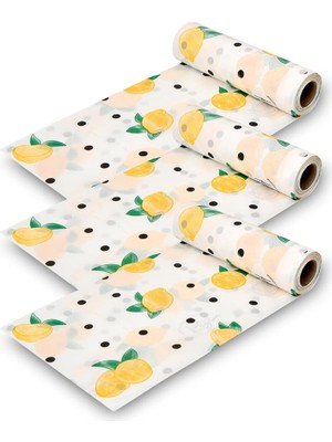 Lidyahan Store Kullan At Masa Aktivite ve Piknik Örtüsü 100X120 cm 3 Rulo Limon