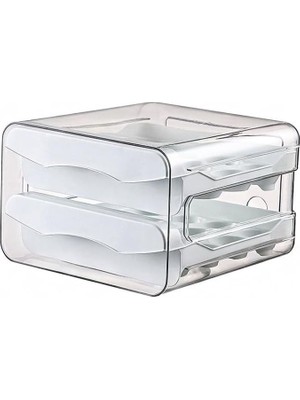 Lidyahan Store Bölmeli Plastik Yumurtalık Buzdolabı Düzenleyici Yumurta Saklama Çekmecesi