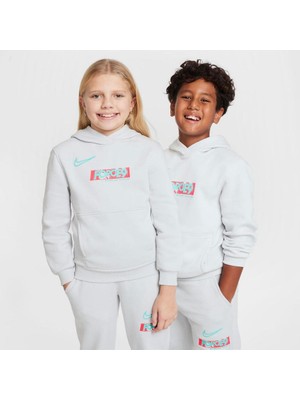 Nike Erling Haaland Club Fleece Hoodie Çocuk Sweatshirt