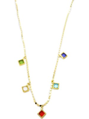 Royaleks Ezme Zincir Charm Kolye - Altın