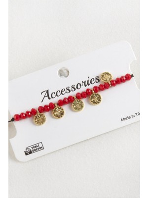 Bijuteri Net Para Kristal Makrome Ip Bileklik