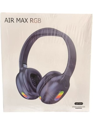 Marka Air Max Rgb LED Işıklı Stereo Kulaklık-Lacivert