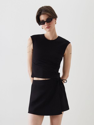 Lc Waikiki Yeni Sezon Bisiklet Yaka Büzgülü Bluz